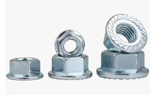 Flansch mutter DIN M6 M8 M10 M12 Klasse 8 Stahl verzinkte Sechs kant flansch mutter Großhandel - Product Image 4