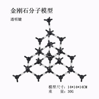 Modelo de Estructura Cristalina para Enseñanza, Kit de Modelo Molecular de Plástico, Modelo Molecular de Alotrópeo de Carbono