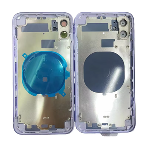 Coque arrière en verre pour iPhone X Xs Xs Max 11 12 13 14 15 16 17 <span class=keywords><strong>Pro</strong></span> Max Plus avec pièces de rechange - Product Image 3