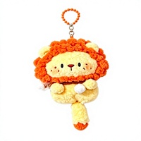 Porte-clés en peluche, poupée jouet, breloque de sac Kawaii, cadeau, figurine en coton PP de 9 cm