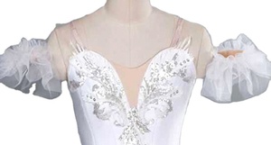 Tutù Bianco da <span class=keywords><strong>Ballerina</strong></span>, Abito per Spettacoli di Danza, Costume per Performance sul Palco del Lago dei Cigni - Product Image 4