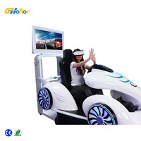 Centre commercial Nouveau simulateur de jeu de conduite automobile en réalité virtuelle 9D 1 siège VR Voitures 9D Simulateur de course VR Machine de jeu