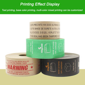 Fabricant JL3 Vente en gros de ruban adhésif écologique kraft activé par l'eau rouleau Jumbo marron avec logo ruban de papier kraft gommé réinfocé - Product Image 4