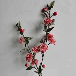 Fleur artificielle réaliste à tige unique, 15 têtes, Camélia Rose Pink Victory, Lys de jade, Racine de mandragore, Fleur de thé de montagne, 90 cm, Noël - Product Image 5