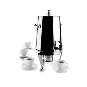 Scaldavivande liquido in acciaio inox da 2 galloni con rubinetto per eventi di catering - Product Image 2