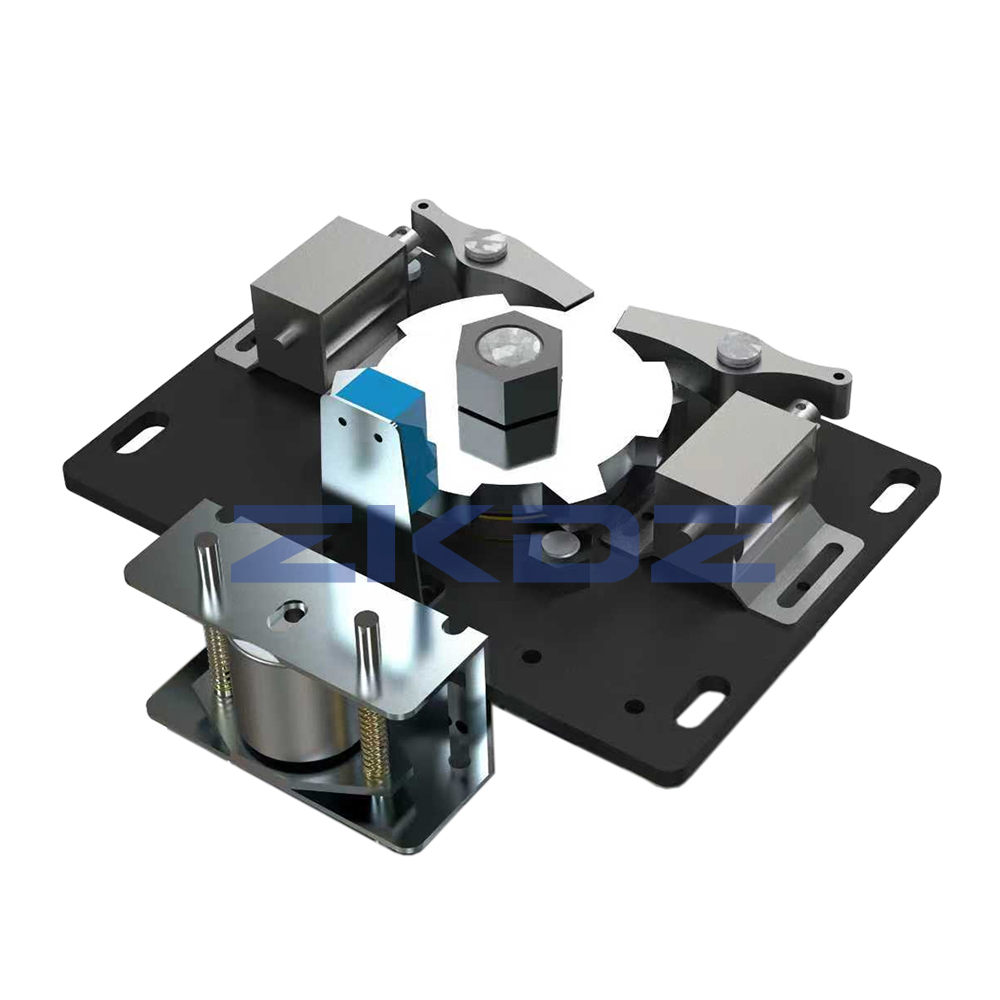 Black Tripod Turnstile Mechanism
