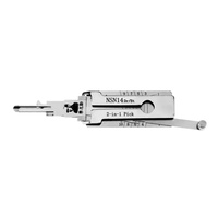 Juego de Herramientas de Cerrajería Lishi Universal de Acero Inoxidable Blanco, Herramientas Profesionales para Medir Llaves y Abrir Cerraduras de Puertas, Modelo NSN14