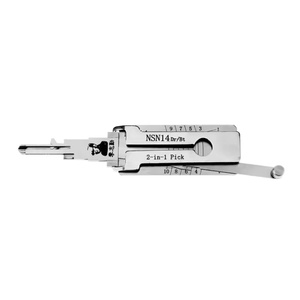Juego de Herramientas de Cerrajería Lishi Universal de Acero Inoxidable, Herramientas Profesionales para Medir Llaves y Abrir Cerraduras de Puertas, Grabado Láser Blanco - Product Image 2