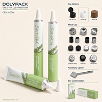 Emballage de tube pliable en aluminium personnalisé de 50 ml pour crème pour les mains