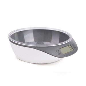 Báscula de cocina digital de 5 kg con tazón para cocinar, hornear y pesar alimentos - Product Image 1