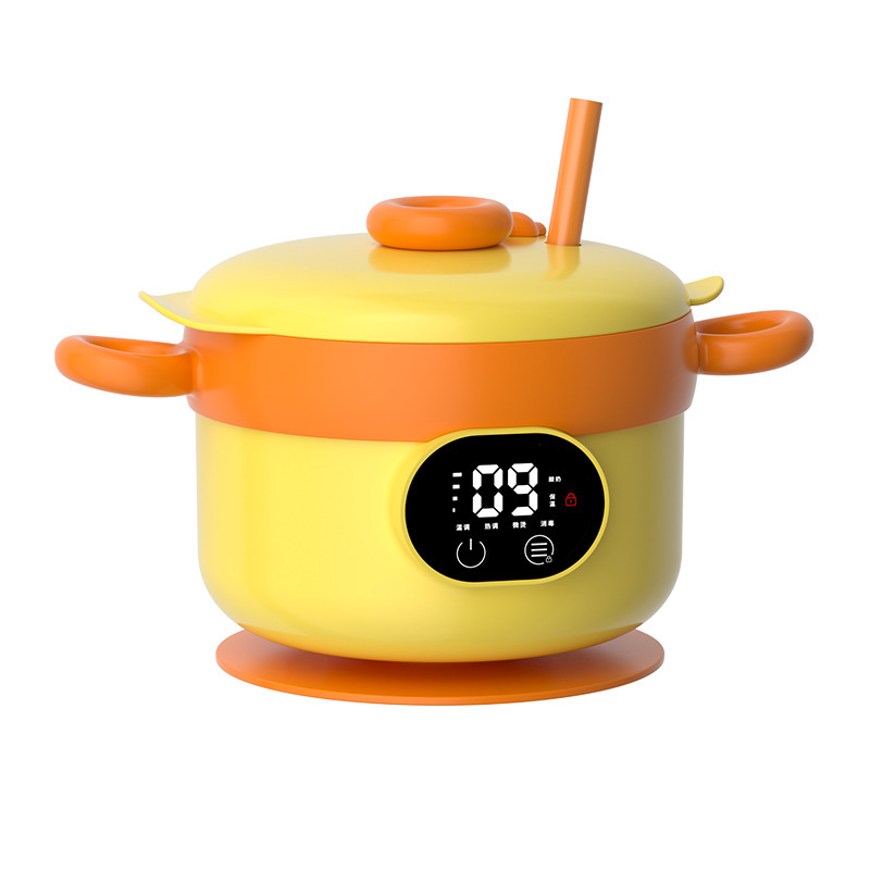 New Charging Wireless Digital Display Baby Food Processor Constant Temperature Heating Stainless Steel USB Powered