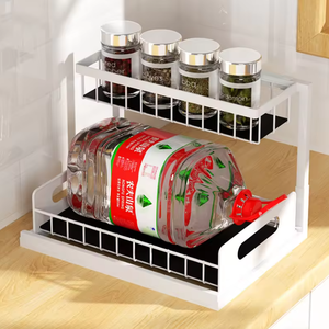 Nouveau <span class=keywords><strong>design</strong></span> porte-épices <span class=keywords><strong>organisateur</strong></span> <span class=keywords><strong>d</strong></span>'<span class=keywords><strong>évier</strong></span> polyvalent support de rangement de cuisine sous <span class=keywords><strong>évier</strong></span> à 2 niveaux - Product Image 5