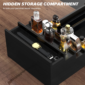Estante Elevado <span class=keywords><strong>de</strong></span> 4 Niveles para Exhibición <span class=keywords><strong>de</strong></span> Perfumes con Cajón <span class=keywords><strong>de</strong></span> Almacenamiento, Organizador <span class=keywords><strong>de</strong></span> Perfumes y Exhibidores, Excelente Regalo para Hombre - Product Image 5