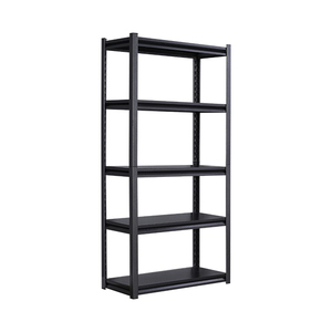 Warehouse storage Steel metal boltless storage rack black