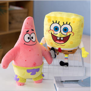 Autentico <span class=keywords><strong>Patrick</strong></span> Star Squidward lumaca ciondolo giocattoli di peluche Super morbido spugna antistress regalo per compleanno confezione in scatola - Product Image 2