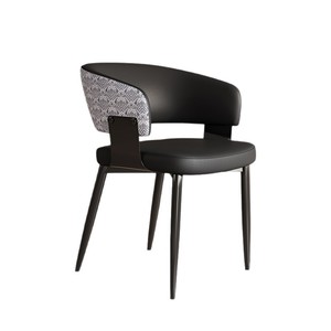 Silla de Comedor con Estructura de Acero y Tapicería de Cuero Acolchado, Exportación Transfronteriza, Nuevo Estilo <span class=keywords><strong>Chino</strong></span>, Respaldo para Hogar y <span class=keywords><strong>Restaurante</strong></span> - Product Image 1