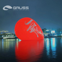 Modèle d'art aquatique gonflable en forme de cœur pour lieux commerciaux, expositions publicitaires, salles d'art, parcs et centres de jeux