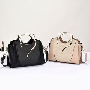 Korean Style Plain Color Crossbody Sling Bags Durable PU Leather Handbag for Lady - Product Image 1