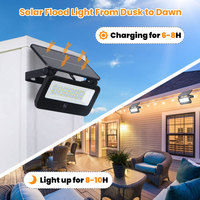 Projecteur LED solaire extérieur haute puissance KCD RoHS CE IP65, économie d'énergie, professionnel, 50W 100W 200W 300W 400W 500W