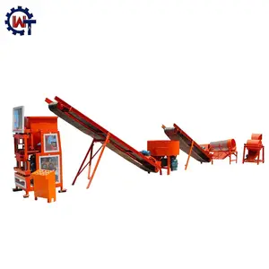 WT1-10 Nhỏ Tự Động Đất Sét Gạch Máy Đất Khối Làm Máy Móc, Nhà Máy Giá