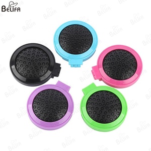 Có Thể Gập Lại Du Lịch Gương Đầy Màu Sắc Vòng Túi Khí Tóc Bàn Chải Di Động Với Gương Mini Tóc Lược Túi Gấp Tóc Brus - Product Image 6