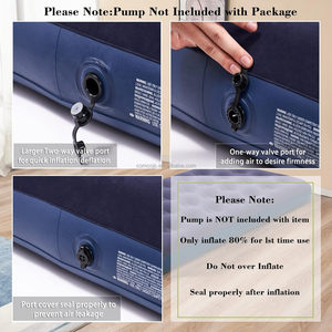 <span class=keywords><strong>Matelas</strong></span> Gonflable Double COMCO Home, <span class=keywords><strong>Matelas</strong></span> de Camping Portable d'Extérieur Confortable et Pliable <span class=keywords><strong>sans</strong></span> Pompe - Product Image 3