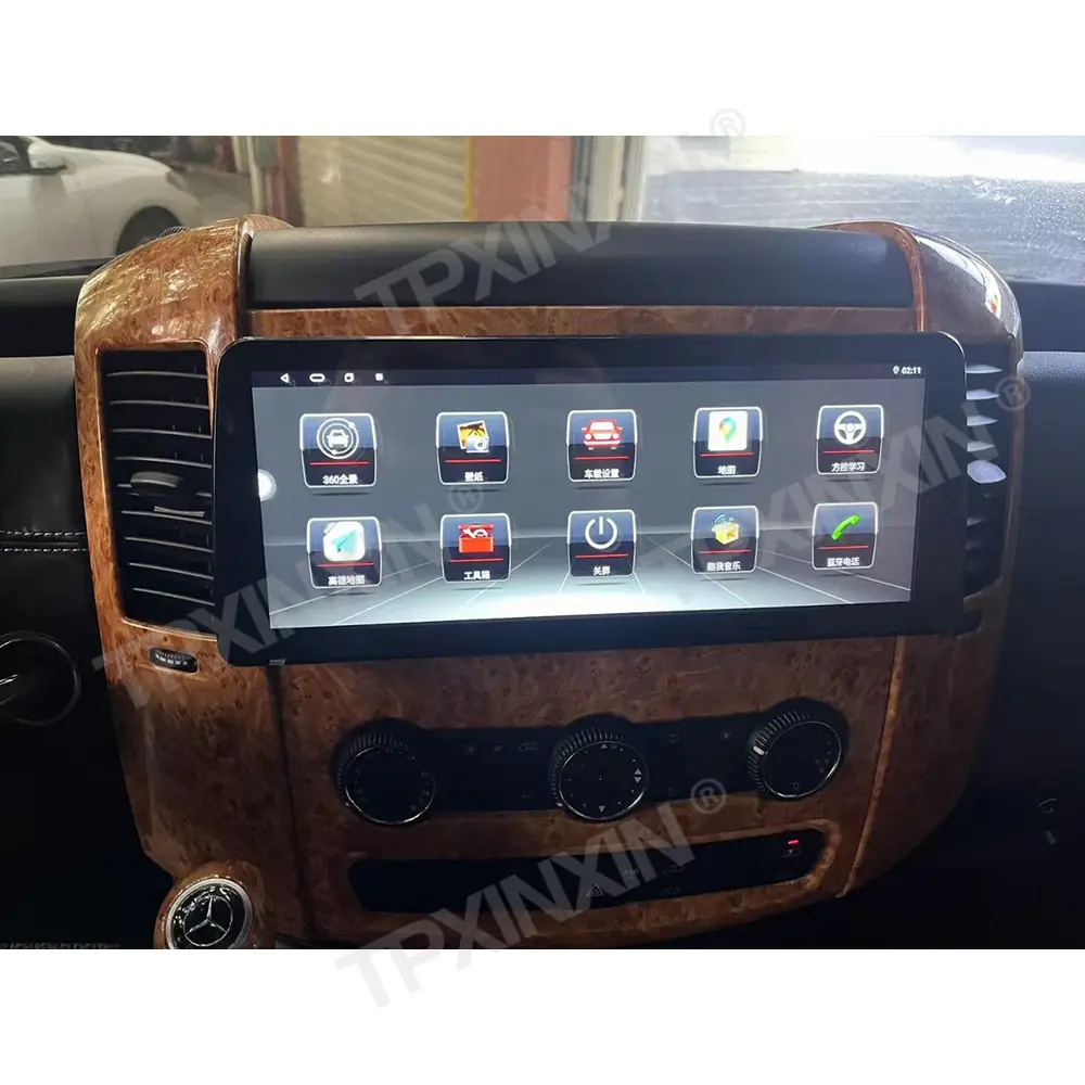 12.3 ''Adroid 12 système multimédia vidéo de voiture Navigation GPS pour Mercedes Benz sprinter Carplay lecteur multimédia WIFI autoradio