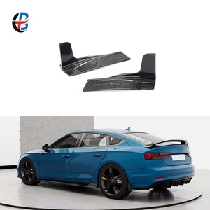 Alerones Laterales de Fibra de Carbono para Parachoques Trasero, Compatibles con <span class=keywords><strong>Audi</strong></span> <span class=keywords><strong>A5</strong></span> Quattro <span class=keywords><strong>S</strong></span> <span class=keywords><strong>Line</strong></span> S5 <span class=keywords><strong>Sportback</strong></span> <span class=keywords><strong>2017</strong></span>-2019 - Product Image 4