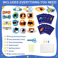Unique espace explorer système solaire préscolaire jouet éducatif cadeau bricolage art artisanat enfant kit de couture ensemble boîte pour garçon fille
