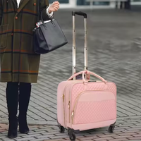 Sac de voyage d'affaires unisexe personnalisé avec fermeture éclair, motif lettres, et roulettes pour poussette