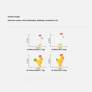 Adornos Colgantes Miniatura: Muñeco Creativo de <span class=keywords><strong>Pollito</strong></span> Divertido para Decoración de Jardinería y Paisajismo DIY - Product Image 6