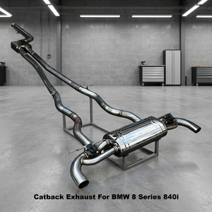ท่อไอเสียแคทแบ็กสแตนเลส Vortex Performance สำหรับ BMW ซีรีส์ 8 รุ่น 840i ปี 2019-2022 พร้อมวาล์วควบคุมเสียงแบบ Valvetronic อะไหล่แต่งรถยนต์ - Product Image 1