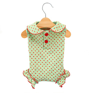 ชุดเดรสลายจุดสำหรับสุนัข MSYO กระโปรงเจ้าหญิงน่ารัก แต่งระบายชายเสื้อ เสื้อผ้าสัตว์เลี้ยงเนื้อนุ่ม ระบายอากาศได้ดี สำหรับสุนัขและแมวขนาดเล็ก ขายส่ง - Product Image 5