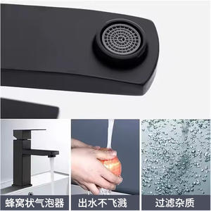 Grifos de Lavabo Monomando de Acero Inoxidable para Montaje en Cubierta con un Solo Orificio para Baño - Product Image 5