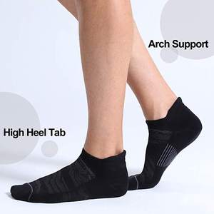 جوارب عالية الجودة للكاحل المحبوكة للجري ، جوارب رياضية مخددة منخفضة القطع ، جوارب عداء بالجملة - Product Image 6