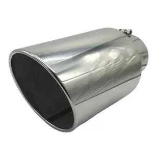 Stainless steel diesel truck muffler tips chromed truck exhaust pipe mirror polished truck exhaust tip