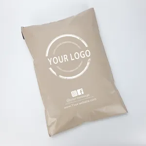Zmy em estoque, sacola pequena para envio, sacola poli com logotipo personalizado para roupas, logotipo personalizado