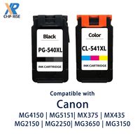 Cartouche couleur complète compatible avec le fabricant ChipRise PG-540XL CL-541XL pour imprimante Canon PIXMA MG2150/MG2250/MG3150/MG3250