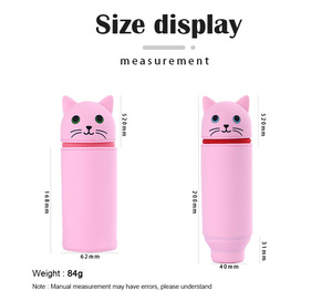 Hộp Đựng Bút Chì/Hộp Đựng Bút Đứng Silicon Hộp Đựng Bút Chì Trẻ Em In Silicone Tùy Chỉnh Đi Học Dễ Thương - Product Image 2