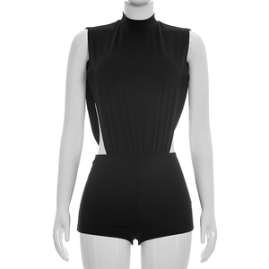 Viviblook J26RP174 Ropa de Verano para Mujer, Sexy, Sin Mangas, con Botones, Color Sólido, Plisado, Ajustado, Informal - Product Image 3