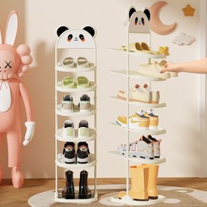 Children's Shoe Rack Simple Narrow Iron Cabinet Space Saving Baby Storage Cute For Home Use - Product Image 4