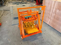 Machine à fabriquer des blocs de pavage interverrouillés et creux Kaidong QTM2-45, équipement de production de briques manuel pour usage domestique