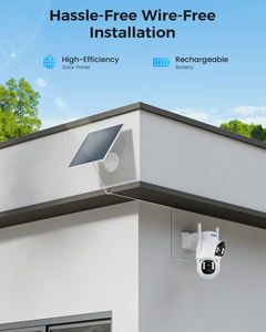 كاميرا هيسيو الخارجية للأمن المنزلي بدقة 4 ميجابكسل + 4 ميجابكسل مع عدسة مزدوجة وواي فاي وطاقة شمسية وتخزين على بطاقة ذاكرة ورؤية ليلية وكشف للحركة - Product Image 2