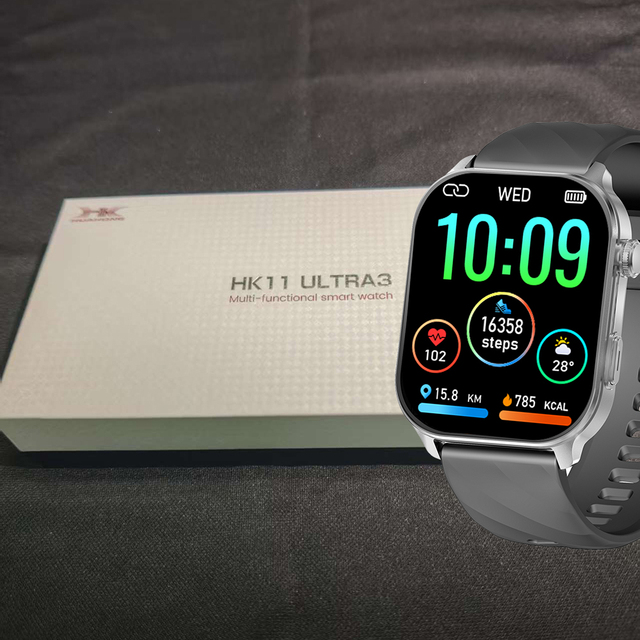 HK11 Pro Max Plus Ultra 3 Smartwatch Sleep Tracker AMOLED Display IP68 Waterproof Unisex Call Reminder Activity Tracker 4 Days