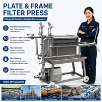 Mesin Filter Plat dan Rangka Baja Tahan Karat untuk Anggur