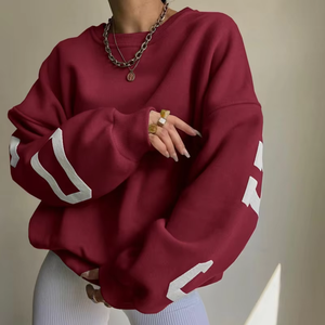 Felpa Oversize Personalizzata in Cotone 400gsm, Stile Streetwear Y2k con Stampa in Rilievo, Felpa con Cappuccio da Donna <span class=keywords><strong>Chicago</strong></span> - Product Image 4