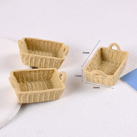 1:12 échelle maison de poupée Miniature Mini résine panier de rangement modèle accessoires jouets maison de poupée décoration de la maison fournitures