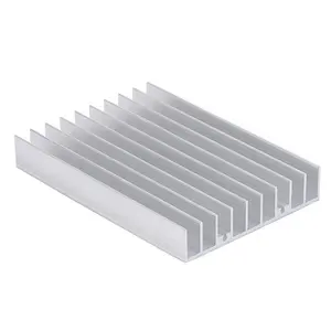 Small Aluminum Extruded Heat Sink Power Pipe Heat Sink Fins With Width 70mm High 15mm Length Free