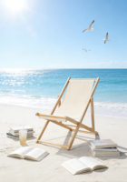 Chaise longue de plage en bois réglable à 4 positions - Pliable et portable pour piscine et terrasse extérieure