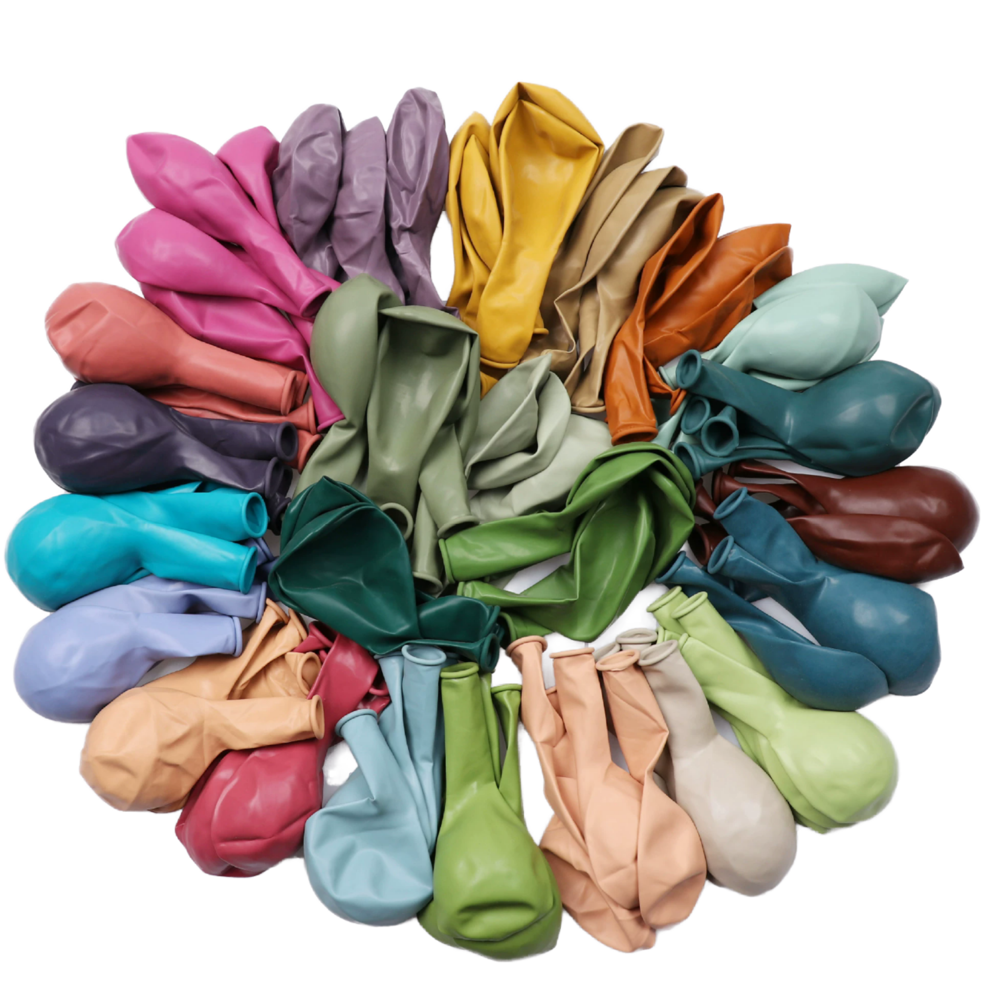 Wholesale Happy Birthday Wedding Christmas Party Decoration Different Colour Ballon Retro Color Decorative Latex Balloon